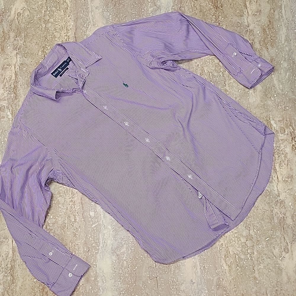 RALPH LAUREN CUSTOM FIT BUTTON DOWN SIZE 16 1/2 32-33